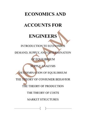 Preview of Economics and Accounts for Engineers