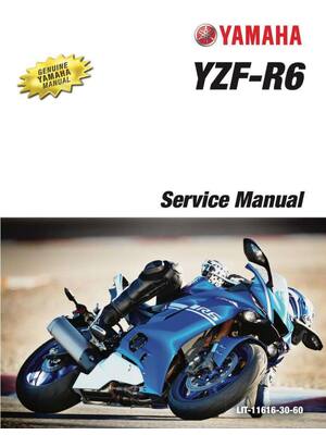 Preview of Yamaha YZF R6 2017-2019 Repair Service Workshop Manual