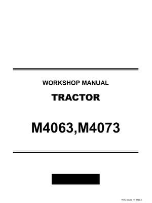 Preview of Kubota M4063 M4073 Tractors Workshop Service Repair Manual