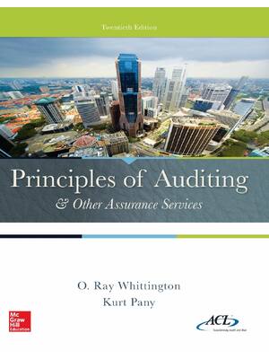Preview of Pany, Kurt_ Whittington, Ray - Principles of auditing & other assurance services (2016, Mc