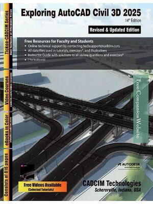 Preview of eBook EPUB PDF Exploring AutoCAD Civil 3D 2025, 14th Edition By CADCIM Technologies