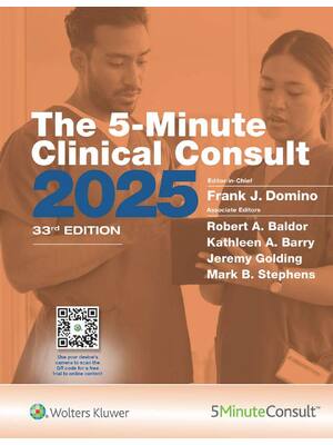Preview of The 5 Minute Clinical Consult 2025 33rd Edition By Frank J. Domino, Kathleen Barry, Jeremy