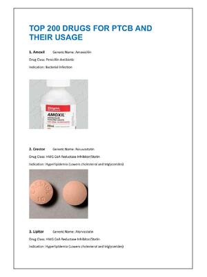 Preview of TOP 200 DRUGS FOR PTCB AND  THEIR USAGE