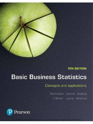 Preview of Basic Business Statistics Concepts and applications, 5th Edition By Mark Berenson, David L