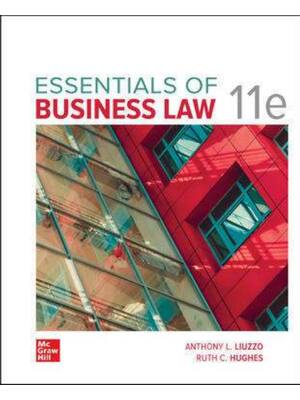 Preview of Essentials of Business Law 11th Edition By Anthony Liuzzo, Ruth Hughes eBook PDF