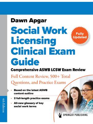 Preview of Social Work Licensing Clinical Exam Guide 4th Edition By Dawn Apgar eBook PDF