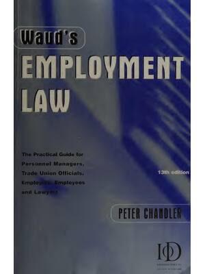 Preview of eBook Waud's Employment Law The Practical Guide for Personnel and Human Resource Managers,
