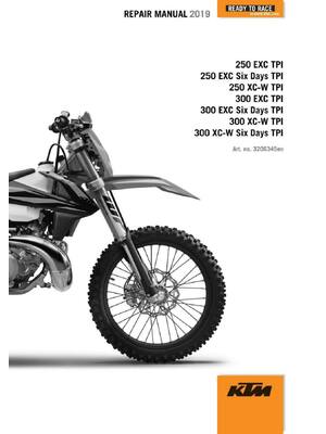 Preview of 2019 KTM 250-300 Exc XC-W TPI Six Days Service Manual