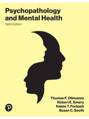 Preview of Psychopathology and Mental Health 10th Edition By Thomas F. Oltmanns