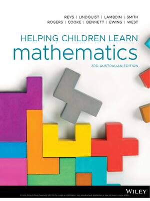 Preview of Helping Children Learn Mathematics 3rd Australian Edition By Robert Reys, Mary Lindquist,