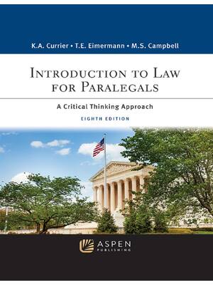 Preview of EPUB Introduction to Law for Paralegals A Critical Thinking Approach 8th Edition By Kather