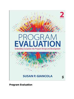Preview of EPUB Program Evaluation Embedding Evaluation into Program Design and Development 2nd Editi