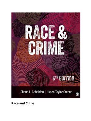 Preview image for EPUB Race and Crime 6th Edition By Shaun L. Gabbidon , Helen Taylor Greene