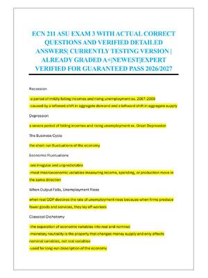 Preview of ECN 211 ASU EXAM 3