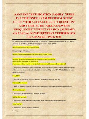 Preview of AANP FNP CERTIFICATION |FAMILY  NURSE  PRACTITIONER EXAM REVIEW & STUDY  GUIDE