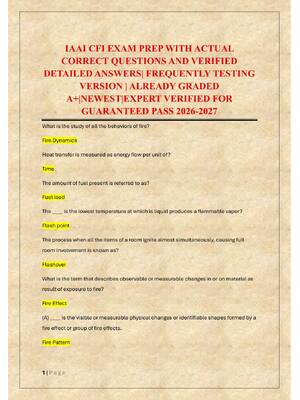 Preview of IAAI CFI EXAM PREP