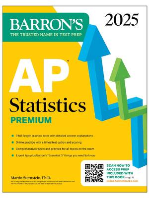 Preview of AP Statistics Premium, 2025 Prep Book with 9 Practice Tests + Comprehensive Review + Onlin