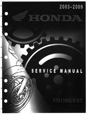 Preview of Honda VTX1300 C R S T Service Shop Repair Manual 2003-2009