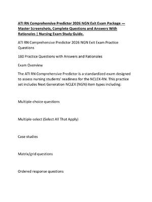 Preview image for ATI RN Comprehensive Predictor 2026 NGN Exit Exam Package