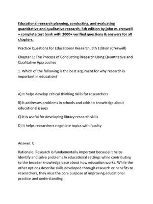 Preview image for Educational research planning, conducting, and evaluating quantitative and qualitative research, 5th edition by john w. creswell –