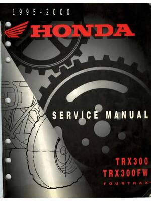 Preview of Honda TRX300 TRX300FW Fourtrax 300 Service Repair Manual 1995-2000