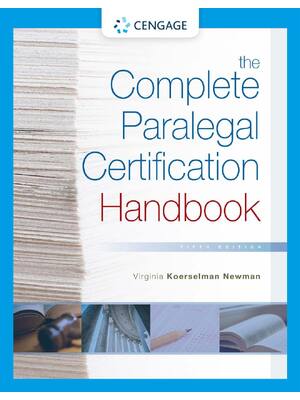 Preview of The Complete Paralegal Certification Handbook 5th Edition By Virginia Koerselman Newman eB