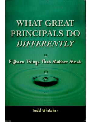Preview of (scan copy) eBook What great principals do differently 1st Ediiton By Todd Whitaker