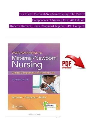 Preview of Test Bank: Maternal-Newborn Nursing: The Critical  Components of Nursing Care, 4th Edition