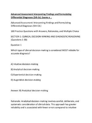 Preview image for Advanced Assessment Interpreting Findings and Formulating Differential Diagnoses