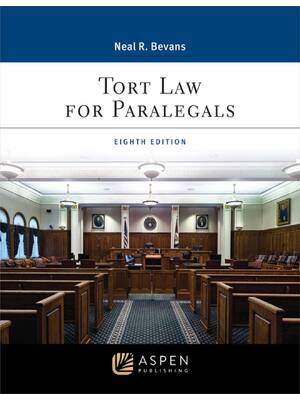 Preview of Tort Law for Paralegals 8th Neal Bevans