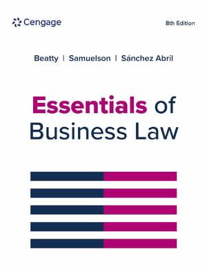 Preview of Essentials of Business Law 8th Edition By Jeffrey Beatty, Susan Samuelson eBook