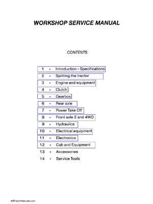 Preview of Massey Ferguson 6100 Series Tractor Workshop Repair Manual
