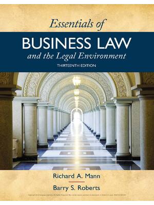 Preview of Essentials of Business Law and the Legal Environment 13th Edition By Richard A Mann, Barry