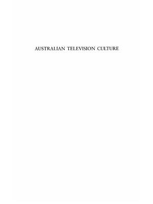 Preview of Australian Television Culture (Geological Society Special Publication) by Tom O'Regan