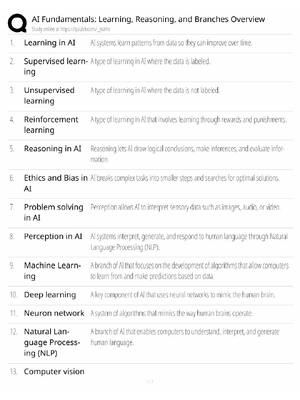 Preview of AI Fundamentals / Learning Reasoning Branches / 2026 Update / Score 100% / Exam Prep Study