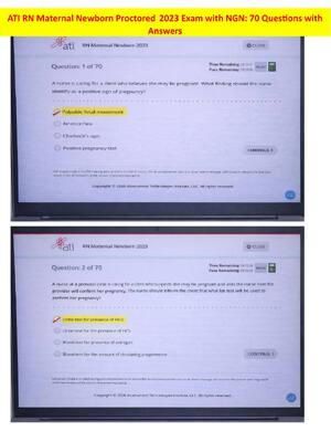 Preview image for Actual RN Maternal Newborn CMS 2026 | Proctored Exam with NGN Questions, Level 3, Updated Answers and Comprehensive Nursing Exam Review