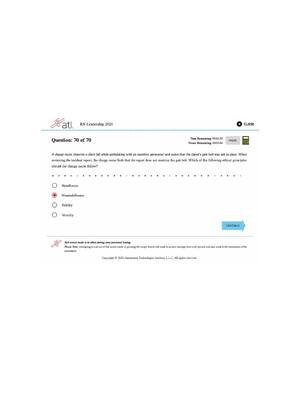 Preview of Updated ATI CMS Leadership 2026 Proctored Exam with NGN Questions and Answers to Pass Actu