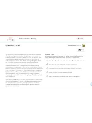 Preview of ATI TEAS 2026 Complete Exam Package Featuring All Sections, Latest Versions, Questions and