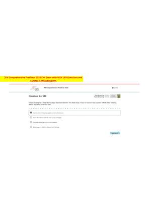 Preview of Updated ATI PN Comprehensive Predictor 2026 Exit Assessment with NGN 180 Questions and Ans