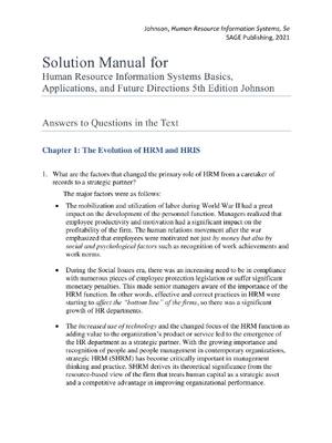 Preview of Solution Manual for Human Resource Information Systems Basics,  Applications, and Future D
