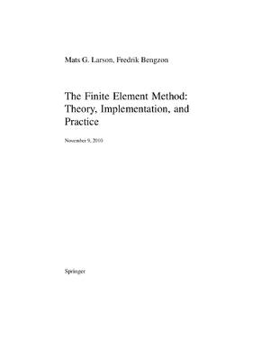 Preview of Solution Manual for The Finite Element Method: Theory, Implementation, and Applications by