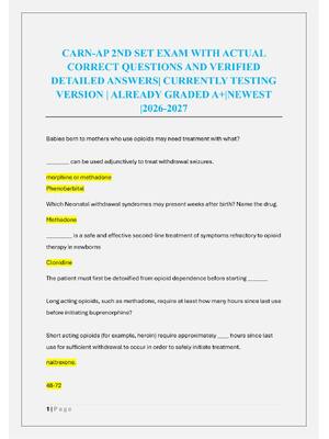 Preview of CARN-AP 2ND SET EXAM