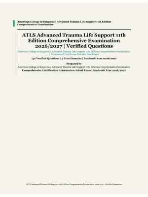 Preview of ATLS Advanced Trauma Life Support 11th Edition | American College of Surgeons | Academic Y