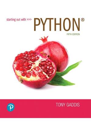 Preview of Starting out with Python 5th Edition By Tony Gaddis