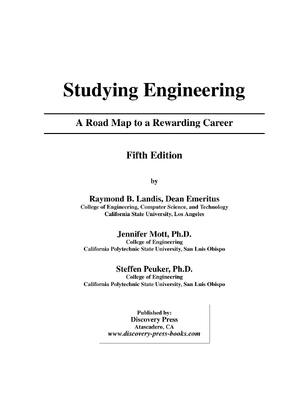 Preview of Solution Manual For Studying Engineering: A Road Map to a Rewardingn Career Fifth Edition
