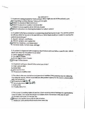 Preview image for NU 155/NUR 155 Exam 2 | Questions and Answers | 2026 Updated | 100% Correct - Galen.