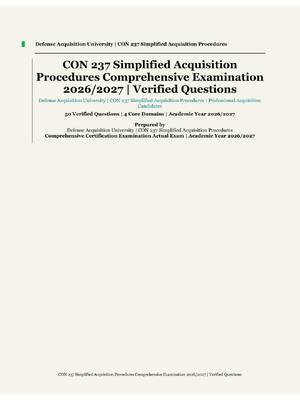 Preview of CON 237 Simplified Acquisition Procedures | Defense Acquisition University | Academic Year