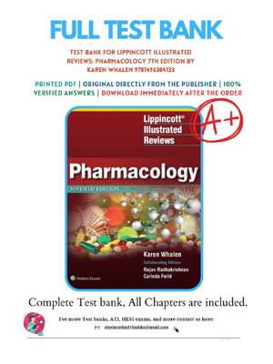 Preview image for Test Bank For Lippincott Illustrated Reviews: Pharmacology 7th Edition by Karen Whalen Copytight 2019 A+