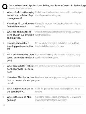 Preview of AI Applications & Ethics / Future Tech Careers / 2026 Update / Score 100% / Exam Prep Stud