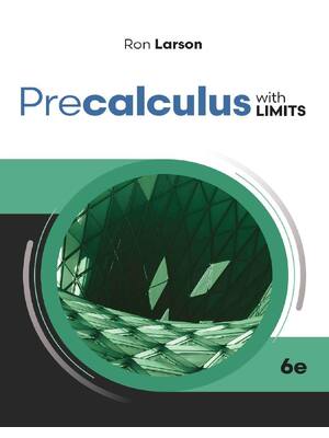 Preview image for Precalculus with Limits 6th Edition By Ron Larson
